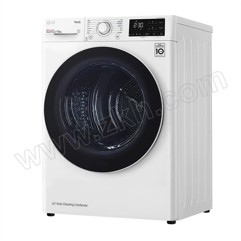 LG 除菌除螨双变频热泵烘干机干衣机 RH10V3AV4W 10kg 白色 含基础安装 1台
