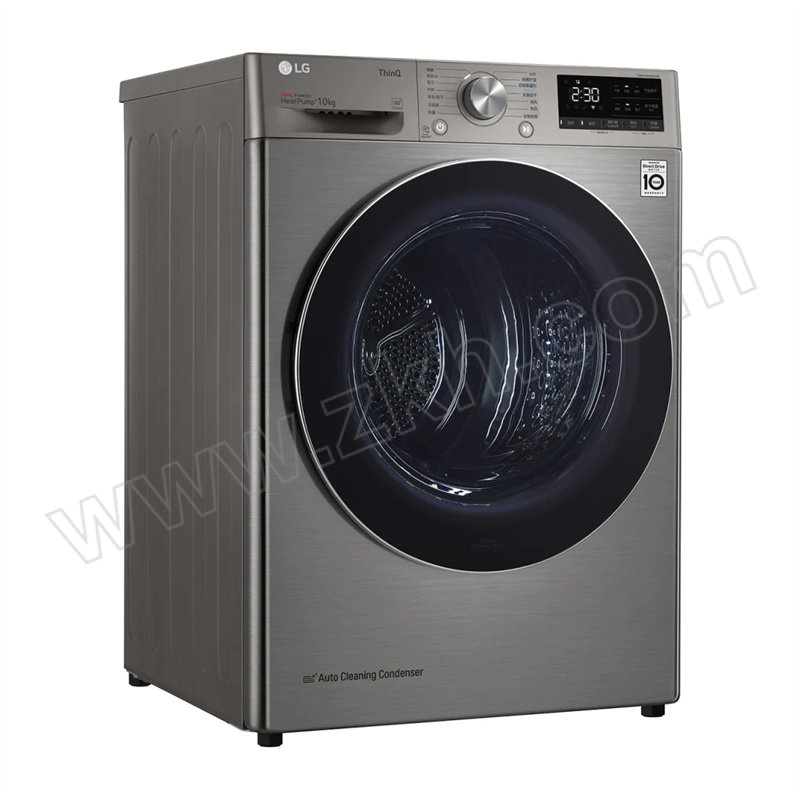 LG 热泵烘干机 RH10V9PV2W 10kg 钛空银 除菌除螨双变频 含基础安装 1台