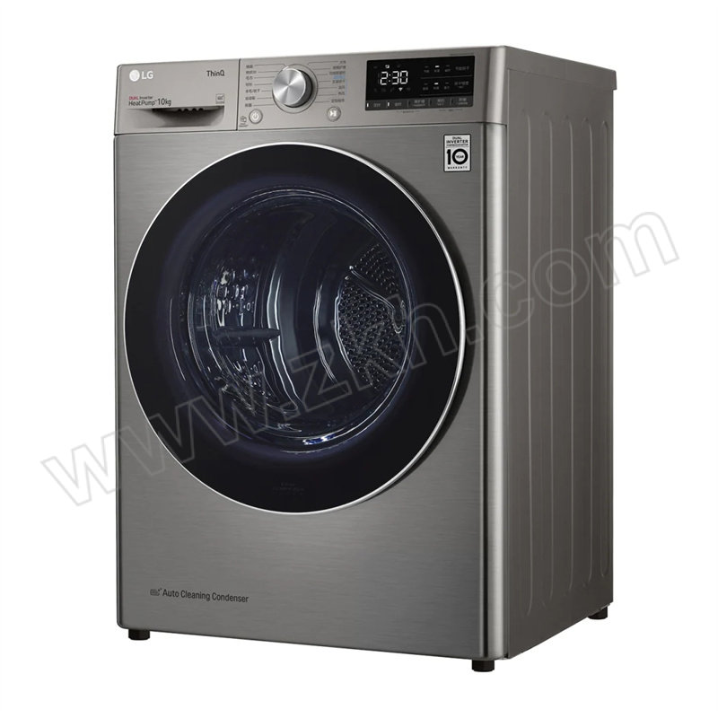 LG 热泵烘干机 RH10V9PV2W 10kg 钛空银 除菌除螨双变频 含基础安装 1台