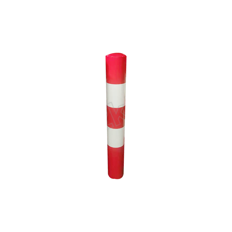 LONGDAI/龙代 加厚款固定柱 LZJ-高500mm 底座直径114mm 厚度12mm 红白色 1个