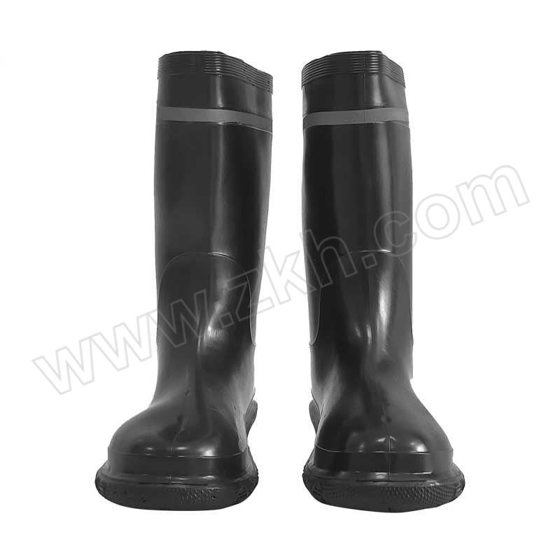 TYZ/天意州 高筒带有反光条应急防水雨鞋 TYZ-22061312 42码 黑色 PVC 1双