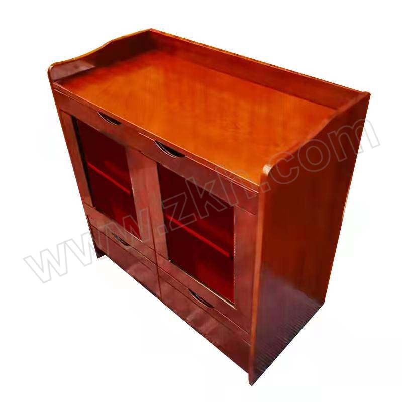 MASYOUNGER/马记亚哥 双开门胡桃色木皮办公室茶水柜 HC-csg 尺寸800×400×800mm 1台