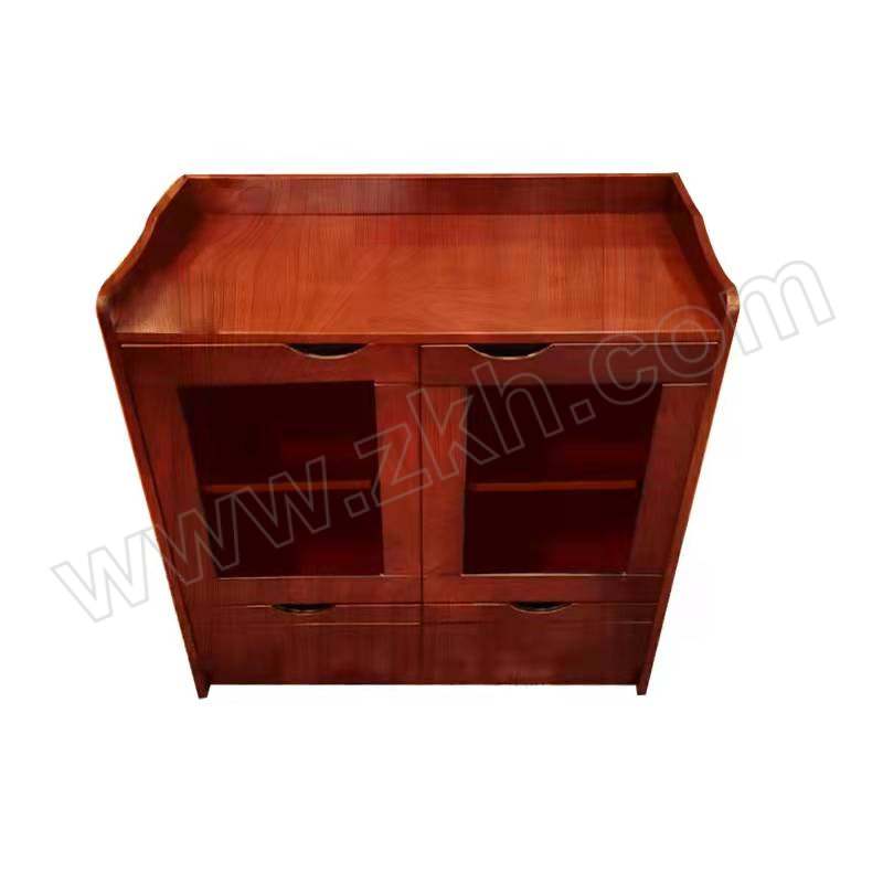 MASYOUNGER/马记亚哥 双开门胡桃色木皮办公室茶水柜 HC-csg 尺寸800×400×800mm 1台