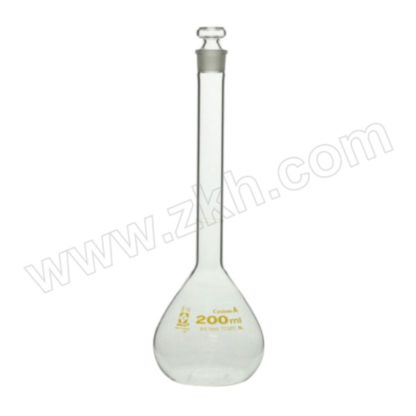 SIBATA/柴田科学 白色A级容量瓶 1-8654-27 200mL 1个