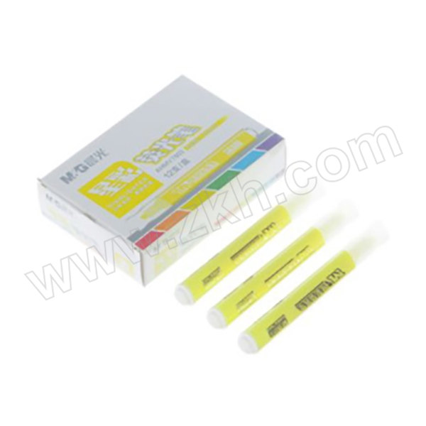 M&G/晨光 星彩荧光笔 AHMV7603 黄色 12支 1盒