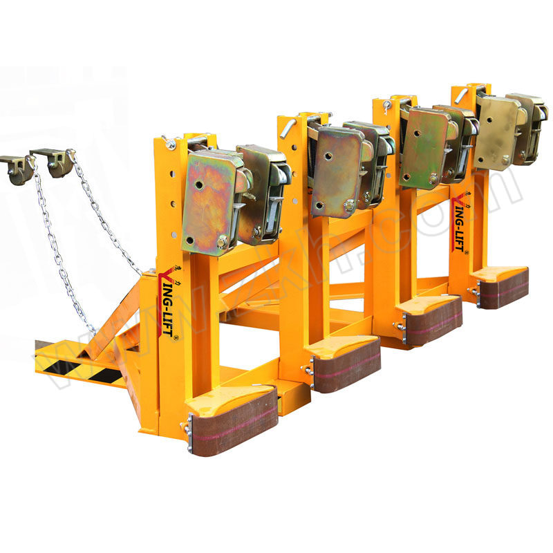 AJD/艾捷盾 叉车用重型双鹰嘴油桶夹具 DG2000B 载重2000kg 货叉长度900mm 货叉宽度150mm 1个