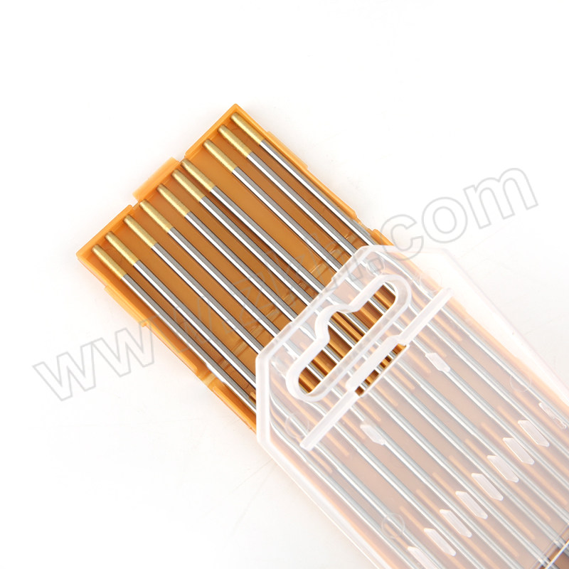 HANLINYUAN/焊麟院 金头镧钨钨针 WL15-Φ2.4-150mm 适合焊铝合金 10支 1盒