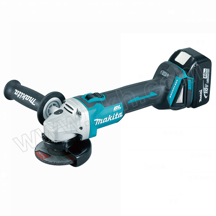 MAKITA/牧田 18V充电式角向磨光机 DGA404Z 裸机 100mm 1把