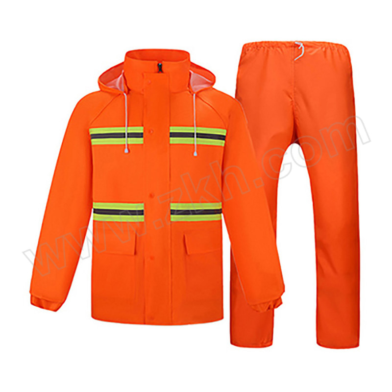 ANDANDA/安丹达 反光雨衣 R1S21 XL(175) 橘红色 牛津纺+PVC涂层 150D EV 1套