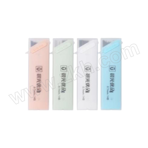 M&G/晨光 优品铅芯 ASL37402 HB 0.5mm 蓝色/白色/粉色/绿色 外壳颜色随机 20根 1盒
