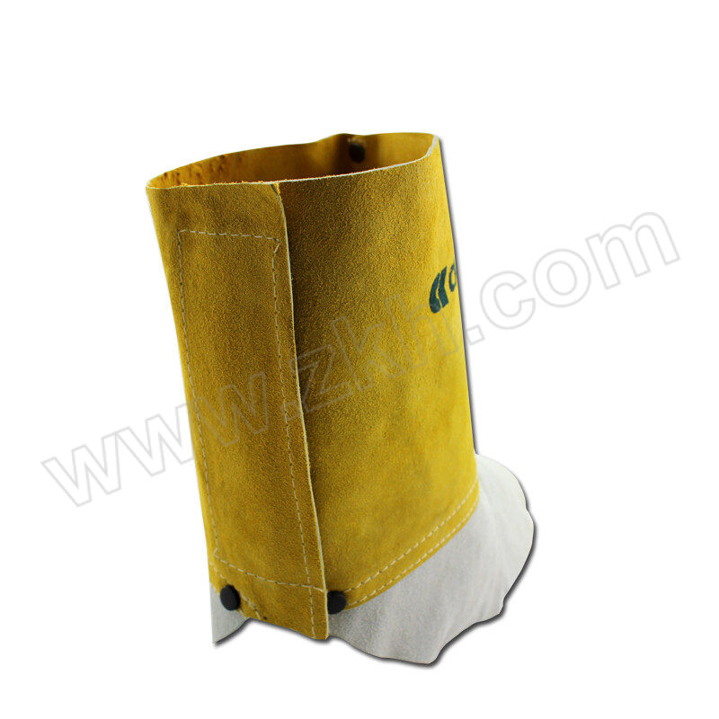 CKTECH/成楷科技 牛二层皮电焊鞋套 CKB-9300DF 黄色+灰色 长约300mm 1副