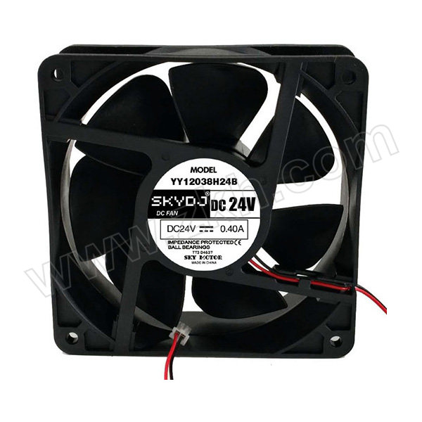 SKYDJ 风扇 YY12038H24B/DC24V 0.40A 外形尺寸120×120×38mm 9.6W 1个