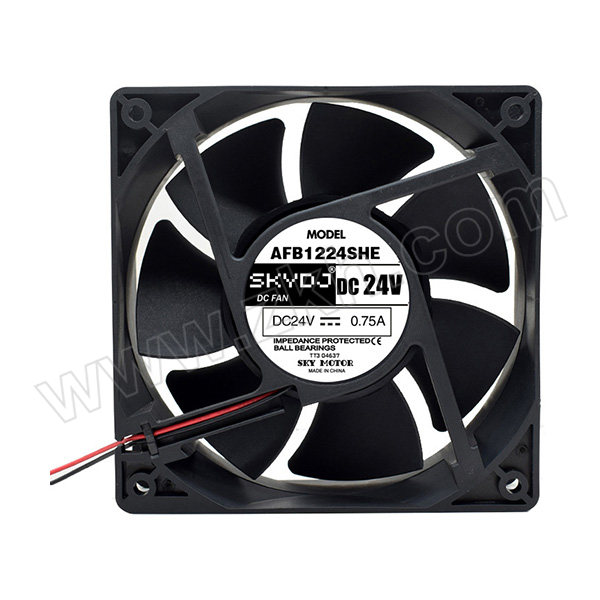 SKYDJ 散热风扇 AFB1224SHE 12038 24V 0.75A/A1 两线 外形尺寸120×120×38mm 18W 1个