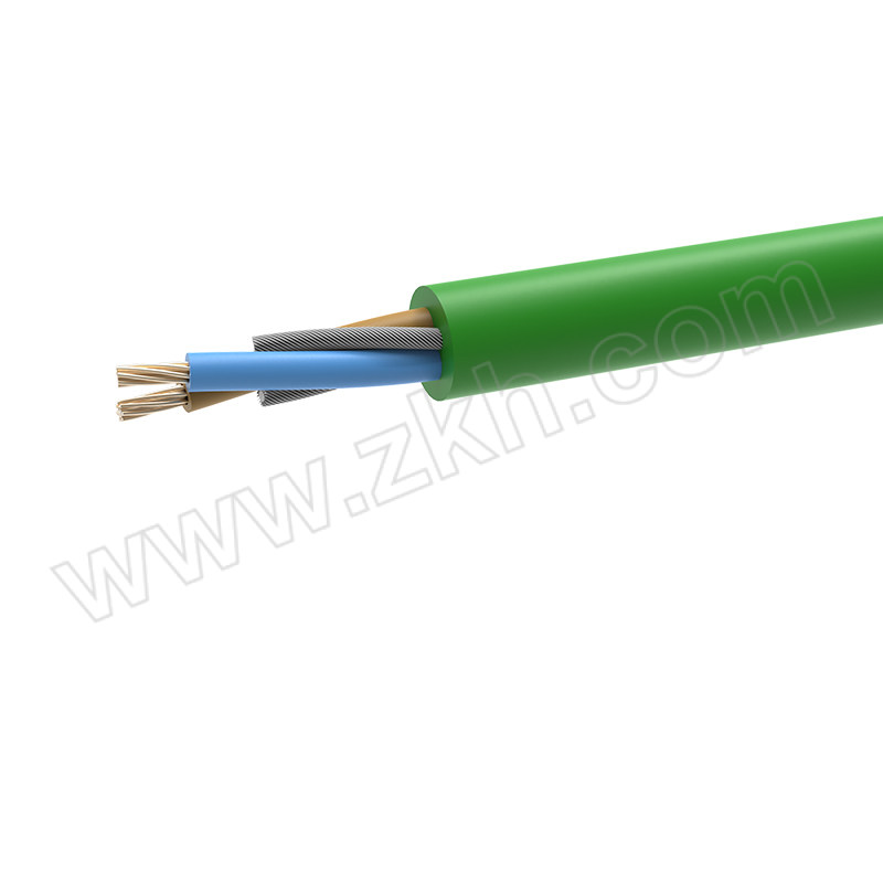 ZHAOLONG/兆龙 411-2x0.3mm²PVC拖链电缆 ZL5411300 绿色 20m 1根