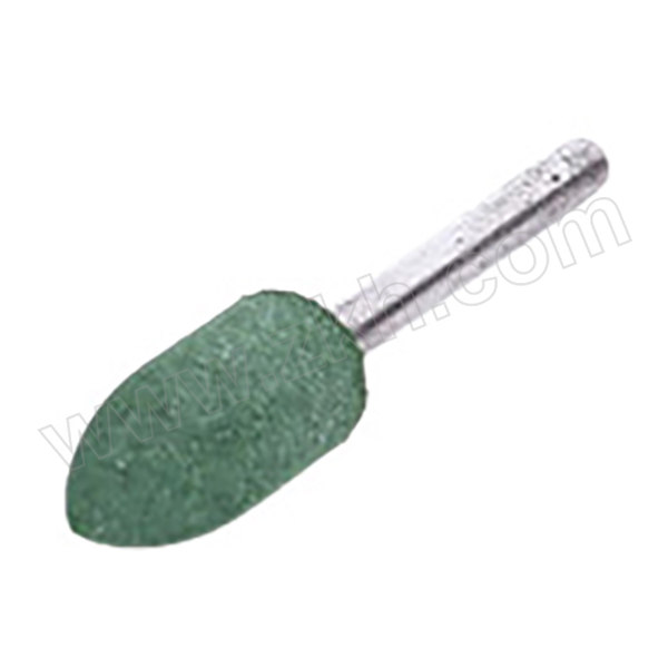 ZKH/震坤行 带柄绿色橡胶磨头 HGT-RG016 圆锥形 φ8×3mm 1个