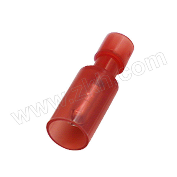 ZHONGLIAN/中连 尼龙子弹公全绝缘端子 1.25-156 红色 适用线规22~16AWG 适用0.5~1.5mm² 1包