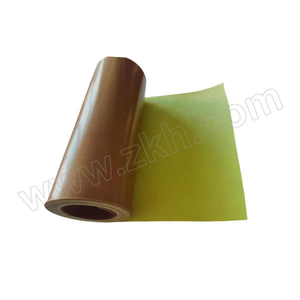 ZKH/震坤行 特氟龙玻纤胶带 7023 棕色 带衬纸 0.23mm×400mm×50m 76mm内径纸管芯 1卷
