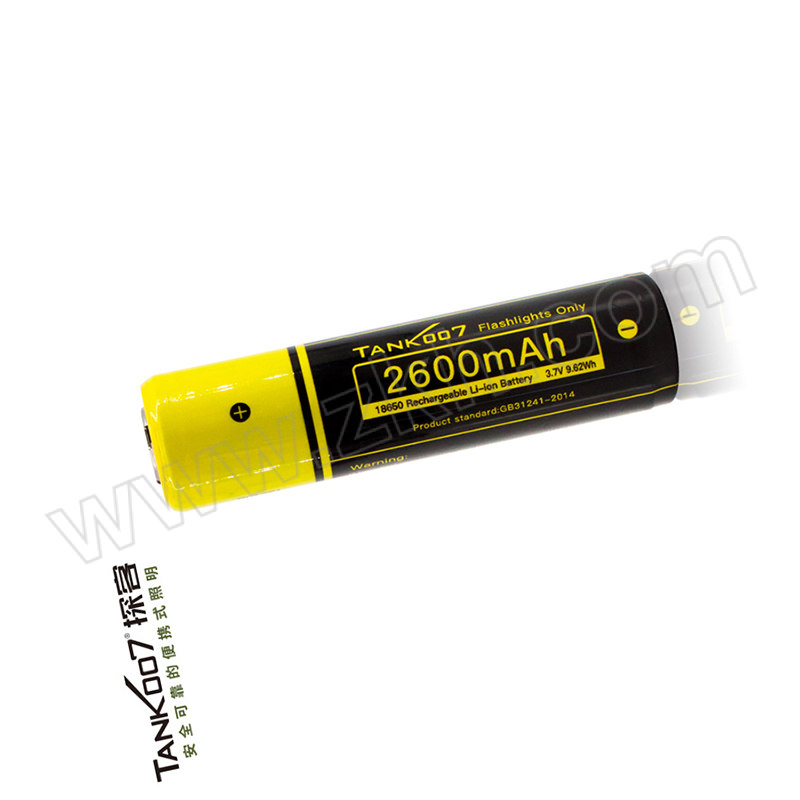 TANK007/探客 18650锂电池 2600mAh 1节
