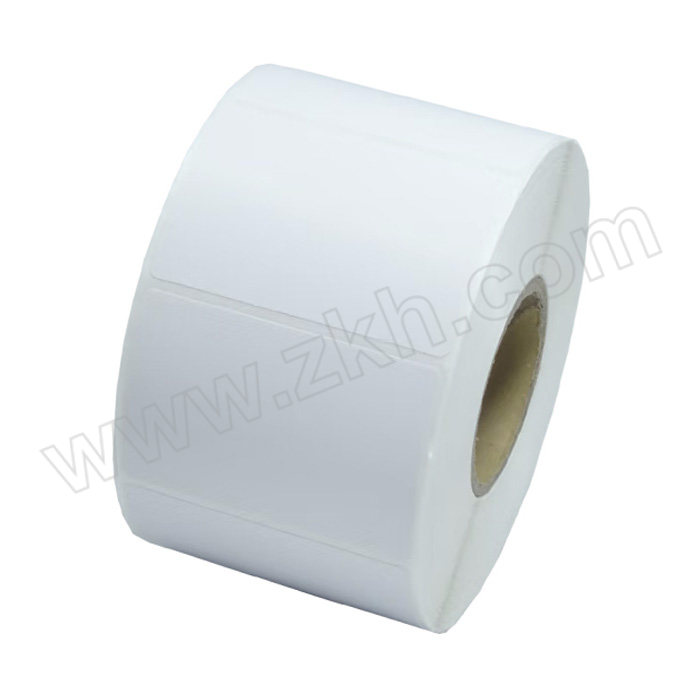 ZHUOHUA/灼华 合成纸标签 HC-100mm×30mm×1500张 卷芯25mm 单排 白色 1卷