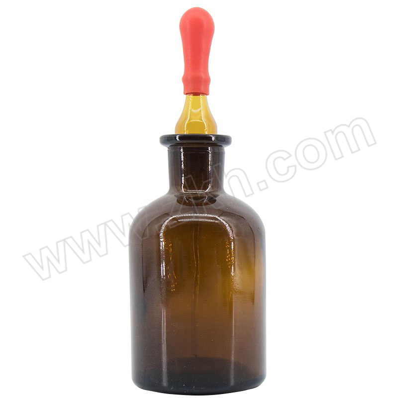 HYSTIC/海斯迪克 HKQS-144系列磨口玻璃滴瓶 棕色 125mL 总高15cm 瓶直径6cm 1个