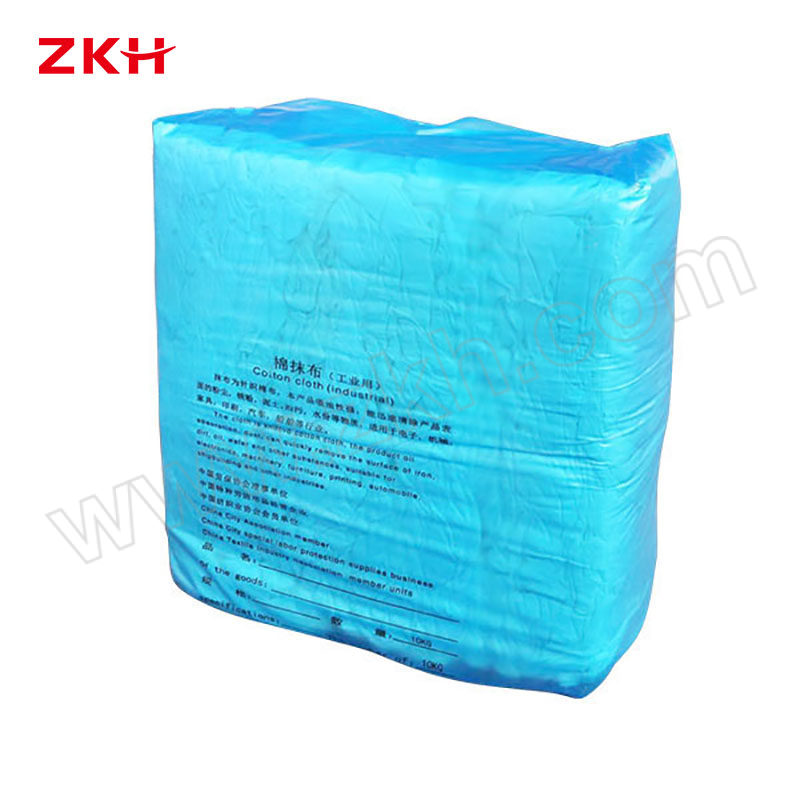 ZKH/震坤行 本白抹布 ZKH-W980001 20kg 长宽在40~70cm之间 含棉量约85% 1袋