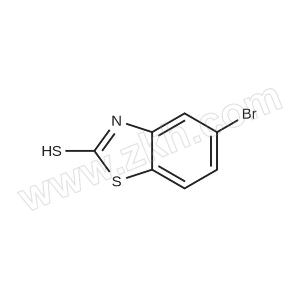 PICASSO/毕佳索 5-溴-2-巯基苯并噻唑 KP170W88-250mg CAS号71216-20-1 纯度97% 1瓶