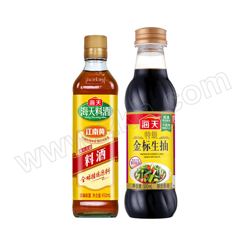 HADAY/海天 金标生抽料酒套装 HTzuhe-713 生抽500mL+料酒450mL 1组