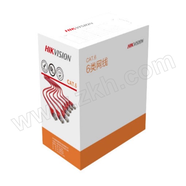 HIKVISION/海康威视 六类四对非屏蔽双绞线 DS-1LN6-UE-W 长305m 白色 1个