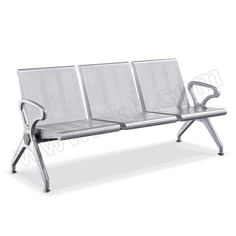 MASYOUNGER/马记亚哥 六角梁三人联排椅 HC-LPY36 尺寸1800×680×900mm 银色 1张