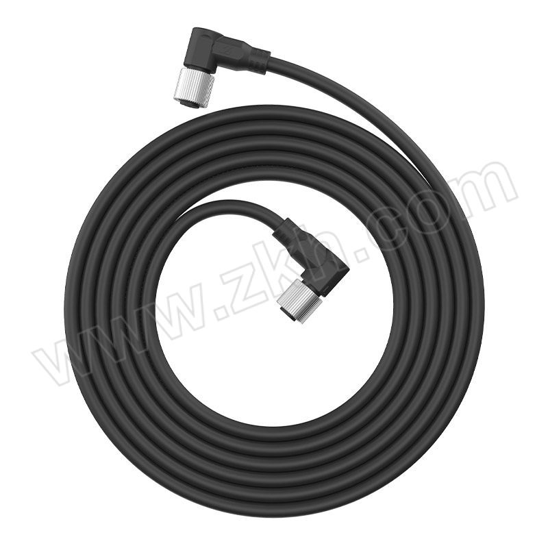 ZHAOLONG/兆龙 非屏蔽型PUR护套传感器电缆组件 ZL7403A326 M12 A 4芯母弯头 3m 1根