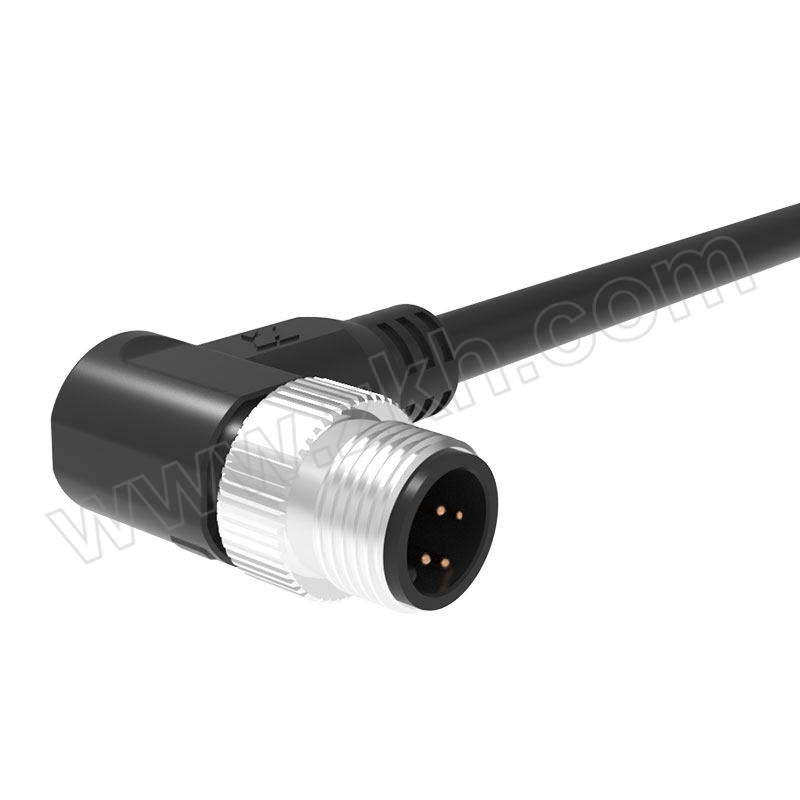 ZHAOLONG/兆龙 屏蔽型PVC护套传感器电缆组件 ZL7403A311 M12 A 4芯公弯头 3m 1根