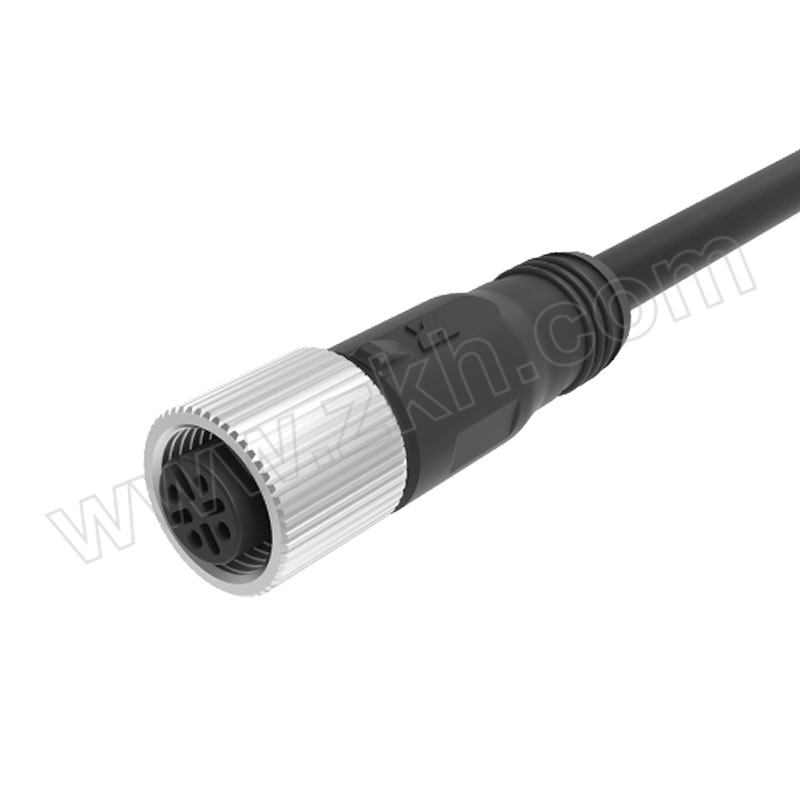 ZHAOLONG/兆龙 非屏蔽型PUR护套传感器电缆组件 ZL7403A302 M12 A 4芯母直头 3m 1根