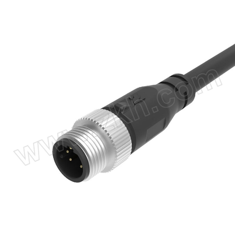 ZHAOLONG/兆龙 屏蔽型PVC护套传感器电缆组件 ZL7403A287 M12 A 4芯公直头 3m 1根