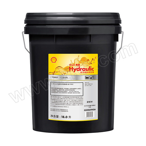 SHELL/壳牌 经济高效液压油 Hydraulic L-HM46 18L 1桶