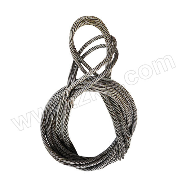 HILLSLING 两头编头钢丝绳 D22MMX3.5M 纤维芯带油碳钢6×37 1根