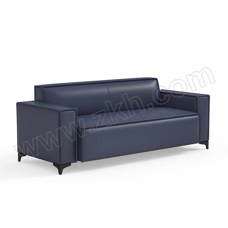 DAILANJIA/黛兰嘉 深蓝色西皮三人位沙发 LR-SF3002 1920×730×700mm 1张