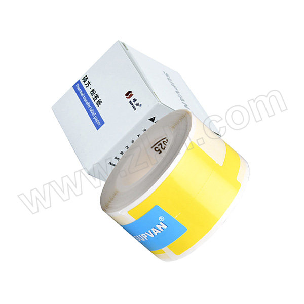 SUPVAN/硕方 热敏线缆标签(F型) T51123 黄色 25×38+40mm 105张 1卷