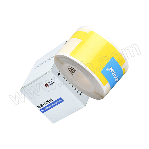 SUPVAN/硕方 热敏线缆标签(F型) T51123 黄色 25×38+40mm 105张 1卷