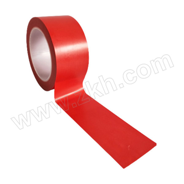 ZKH/震坤行 PVC警示胶带PE管芯 红色 45mm×33m 1卷