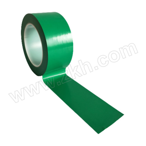 ZKH/震坤行 PVC警示胶带PE管芯 绿色 50mm×33m 1卷