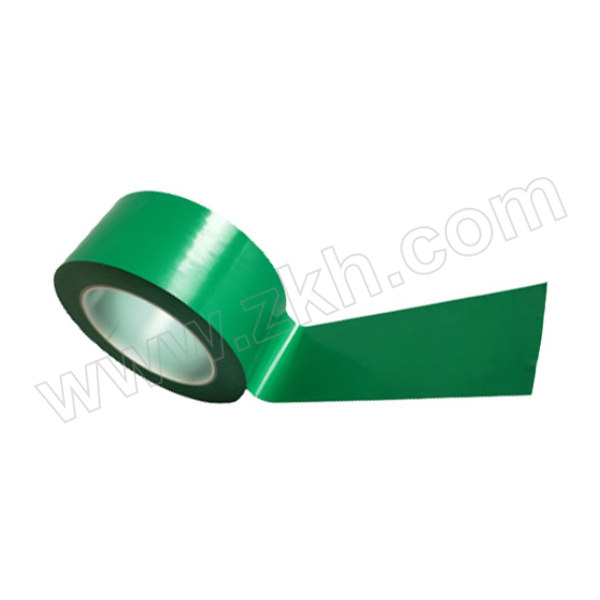 ZKH/震坤行 PVC警示胶带PE管芯 绿色 50mm×33m 1卷