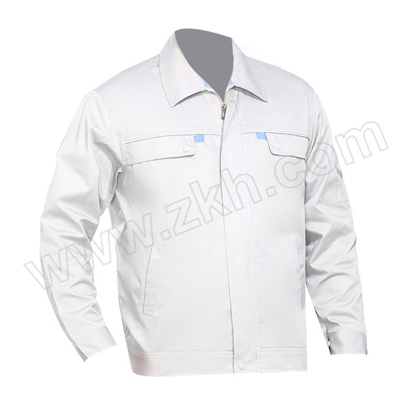 TOPRUI/拓普瑞 夏季CVC长袖工作服上衣 M03 190码 银灰色 1件