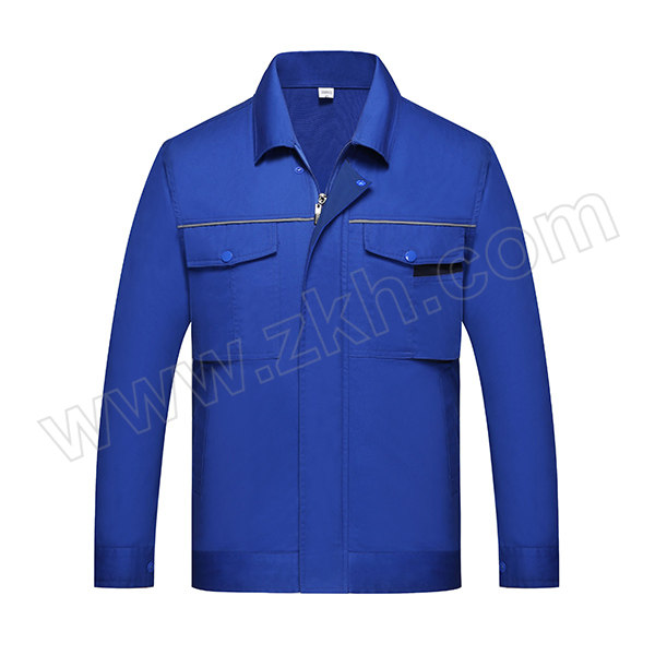 TOPRUI/拓普瑞 夏季全棉长袖工作服上衣 F05 195码 宝兰色 1件
