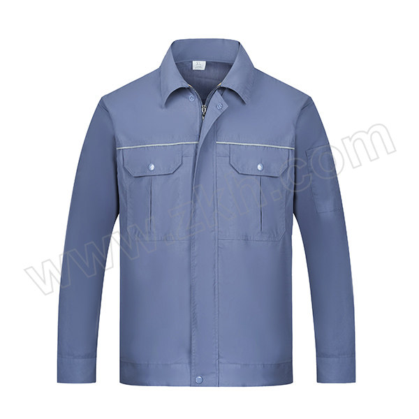 TOPRUI/拓普瑞 夏季涤棉精梳长袖工作服上衣 K05 185码 深铁灰 1件