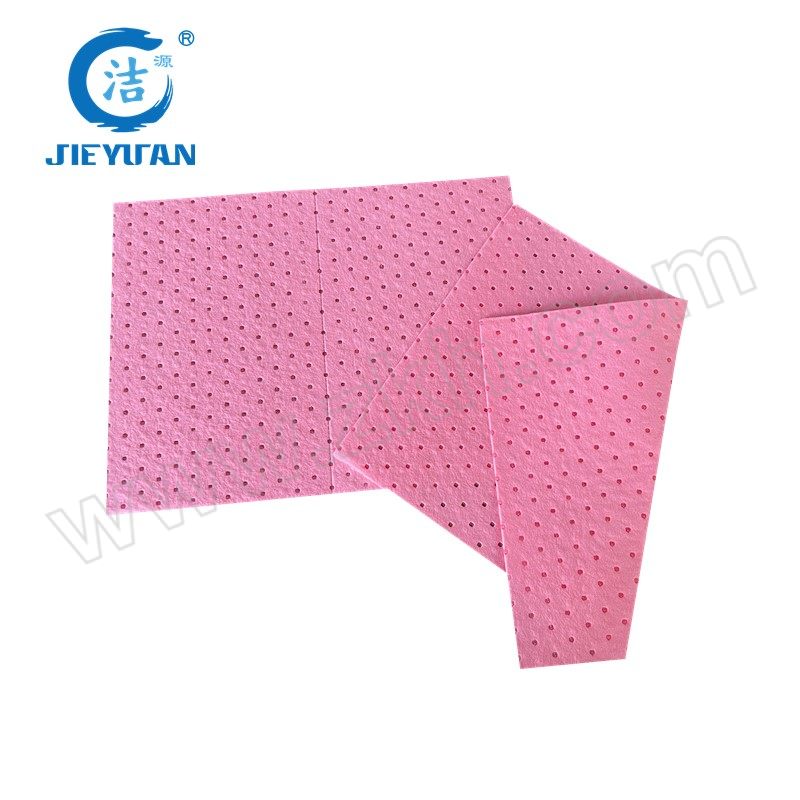 JIEYUAN/洁源 粉色酸性危害品万用吸附片 CP2001X 吸附容量59L 100片 1箱