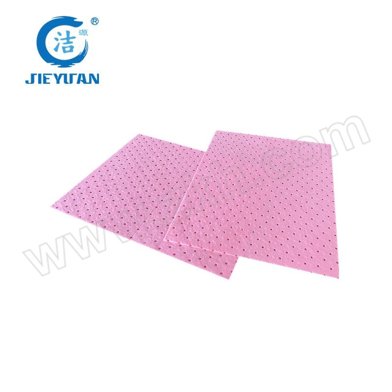 JIEYUAN/洁源 粉色酸性危害品万用吸附片 CP2001X 吸附容量59L 100片 1箱