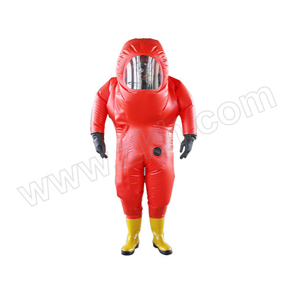 JIANGBO/江波 耐酸防护服重型防化服 RFH-II(A) L 红色 含防化服×1+防化手套×1+防化靴×1 1套