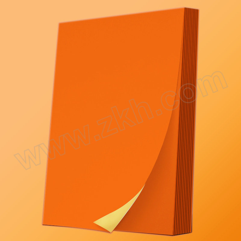SZLDBZ/苏州零点包装 A4橙色铜版纸不干胶 TB-210mm×297mm 50张 1包