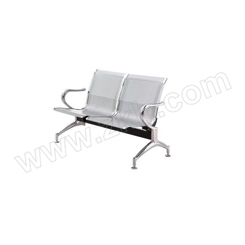 HZJ/华之杰 二人位联排椅 HZJ-LPY15 尺寸1200×650×780mm 银色 1张