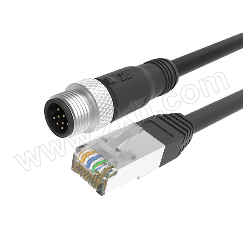 ZHAOLONG/兆龙 GIGE工业相机高柔屏蔽以太网电缆组件 ZL7404A181 M12A-8芯公直头/RJ45 3m 1根